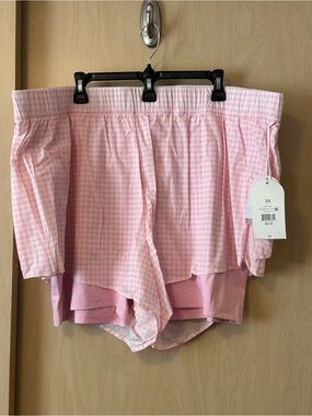 Blogilates Gingham Ruffle Shorts